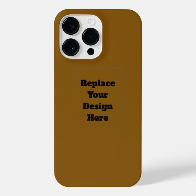 Create Your Own Brown iPhone Case (Back)