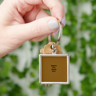 Create Your Own Brown Key Ring