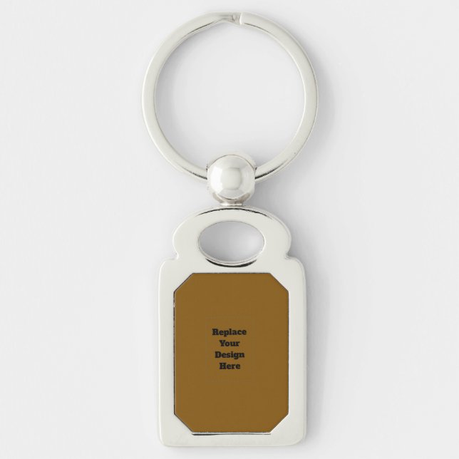 Create Your Own Brown Key Ring (Front)