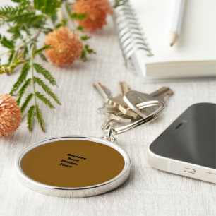 Create Your Own Brown Key Ring