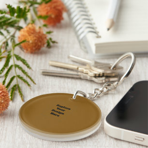 Create Your Own Brown Key Ring