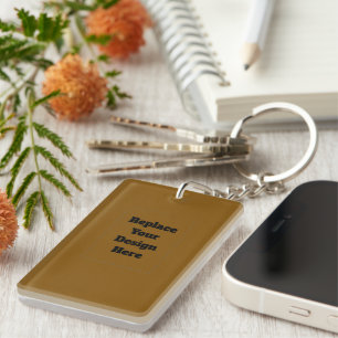 Create Your Own Brown Key Ring