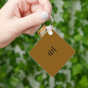 Create Your Own Brown Key Ring