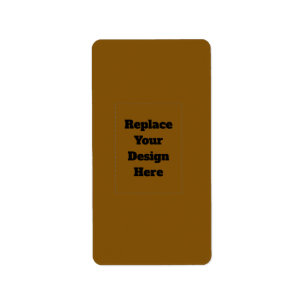 Create Your Own Brown Label