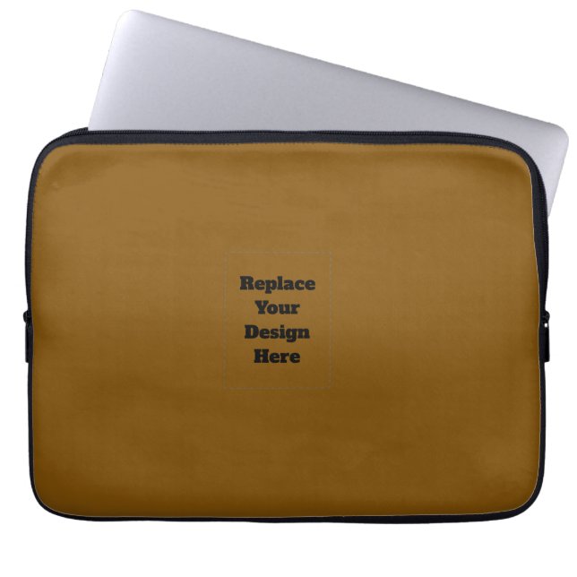 Create Your Own Brown Laptop Sleeve (Front)