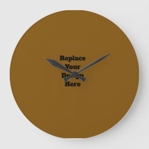 Create Your Own Brown Large Clock