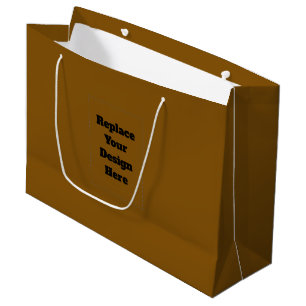 Create Your Own Brown Large Gift Bag