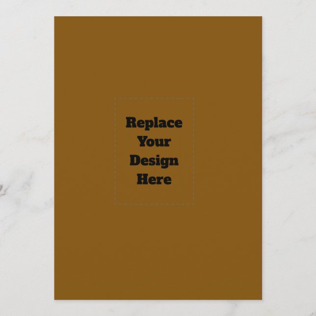 Create Your Own Brown Menu (Front)
