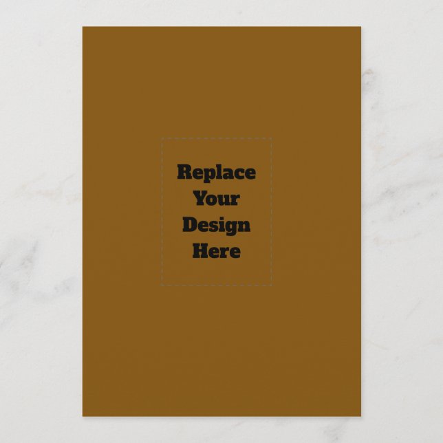 Create Your Own Brown Menu (Front)