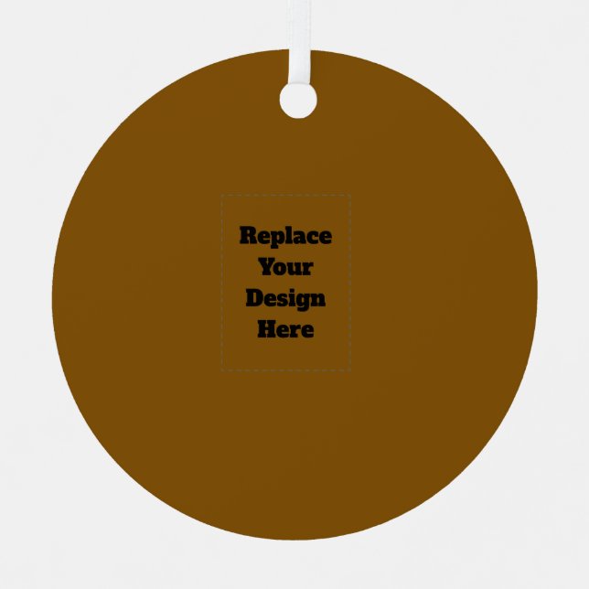 Create Your Own Brown Metal Tree Decoration (Front)