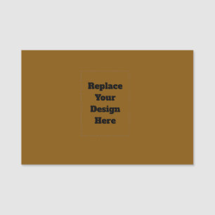Create Your Own Brown Name Tag