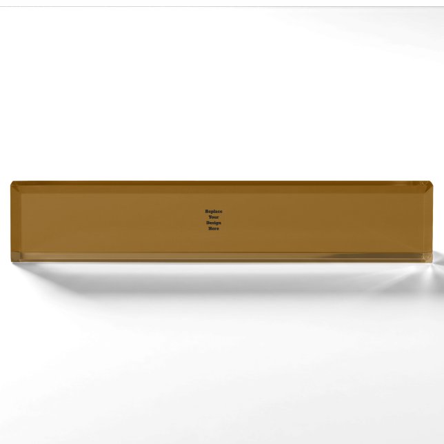 Create Your Own Brown Nameplate (Front)