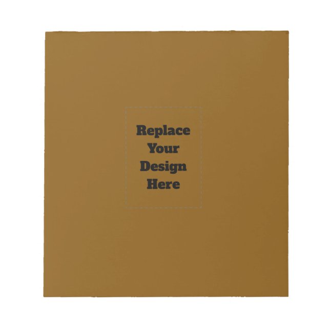 Create Your Own Brown Notepad (Front)
