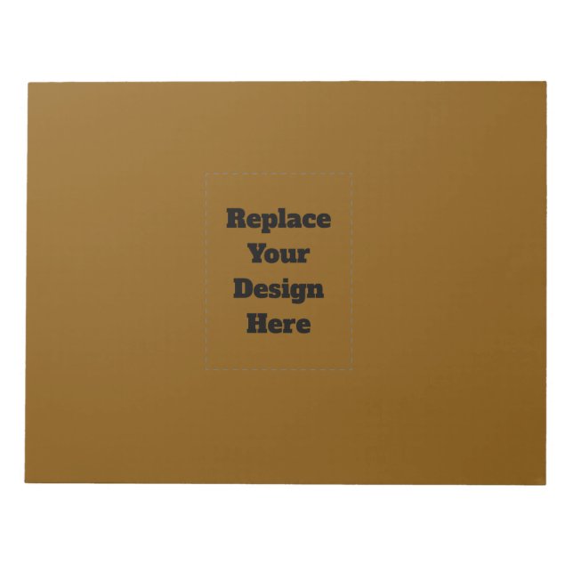 Create Your Own Brown Notepad (Front)