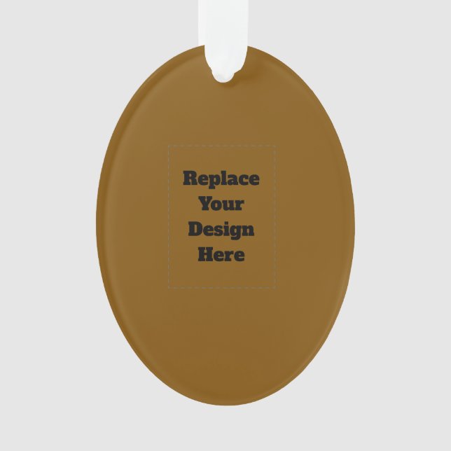Create Your Own Brown Ornament (Front)