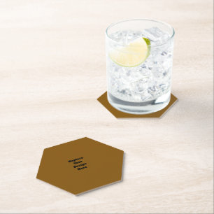 Create Your Own Brown Paper Coaster