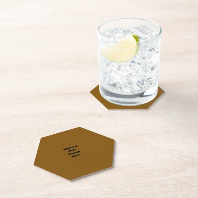Create Your Own Brown Paper Coaster (Insitu)