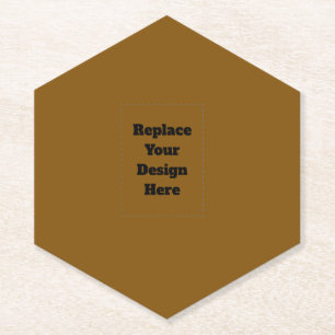 Create Your Own Brown Paper Coaster