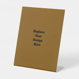 Create Your Own Brown Pedestal Sign