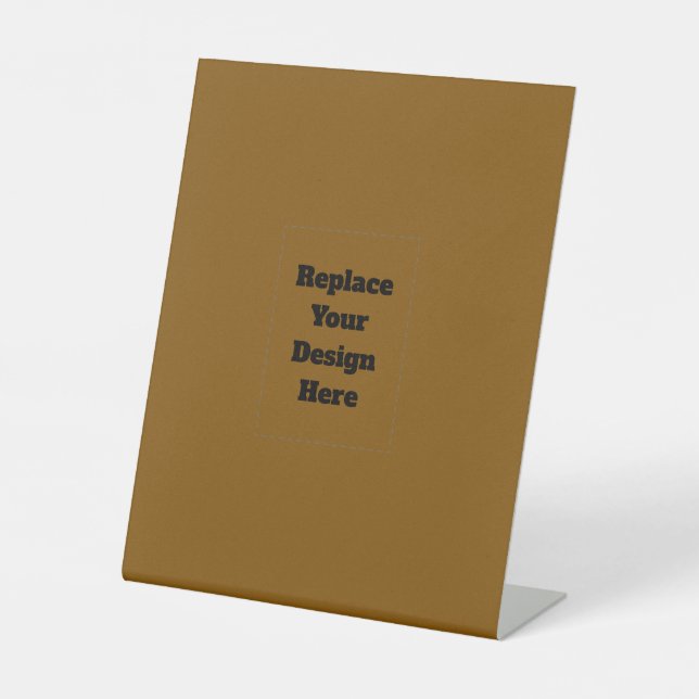 Create Your Own Brown Pedestal Sign (Front)