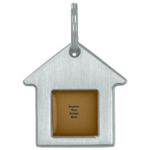 Create Your Own Brown Pet ID Tag