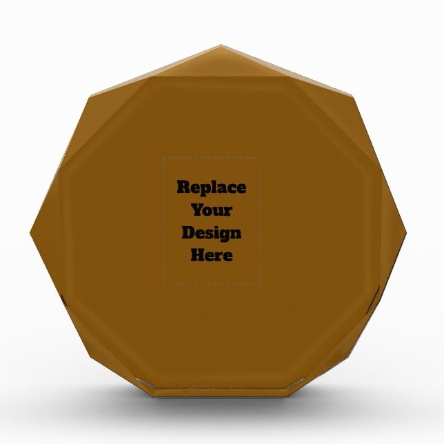 Create Your Own Brown Photo Block (Front)