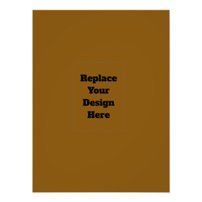 Create Your Own Brown Photo Print (Front)