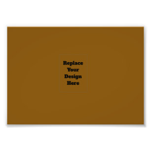 Create Your Own Brown Photo Print