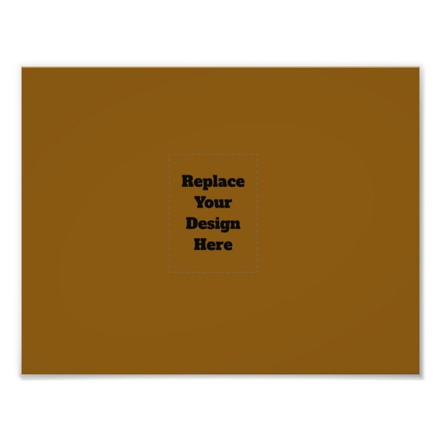 Create Your Own Brown Photo Print (Front)