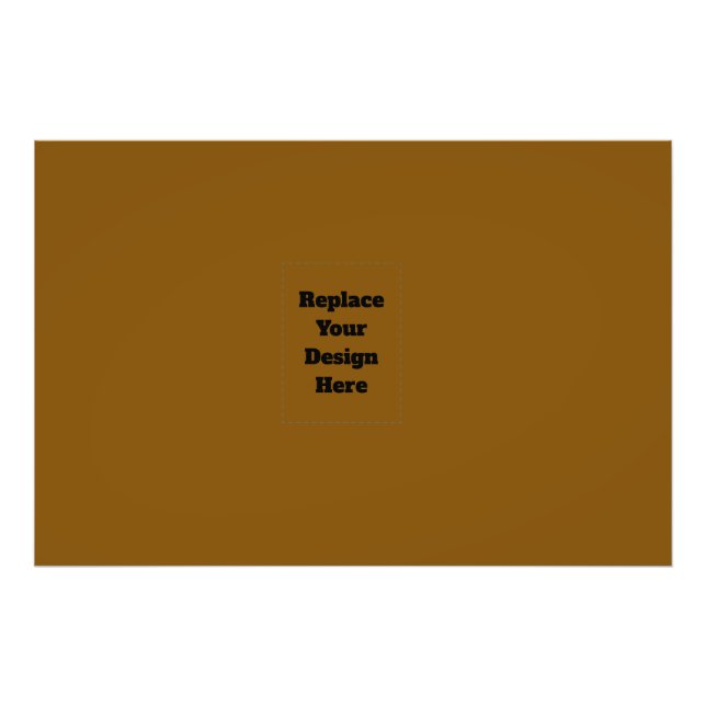 Create Your Own Brown Photo Print (Front)