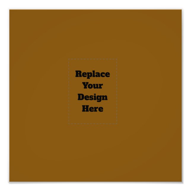 Create Your Own Brown Photo Print (Front)