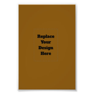 Create Your Own Brown Photo Print