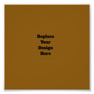 Create Your Own Brown Photo Print