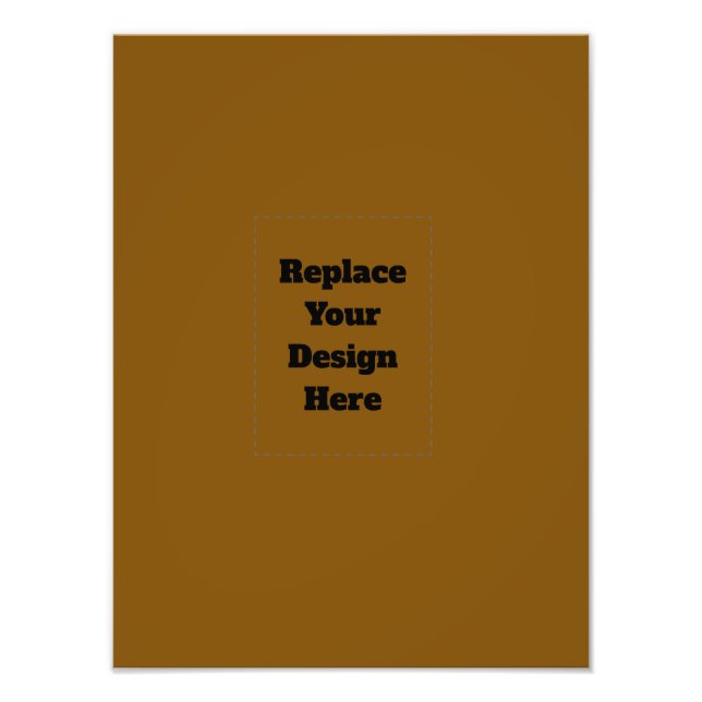 Create Your Own Brown Photo Print (Front)