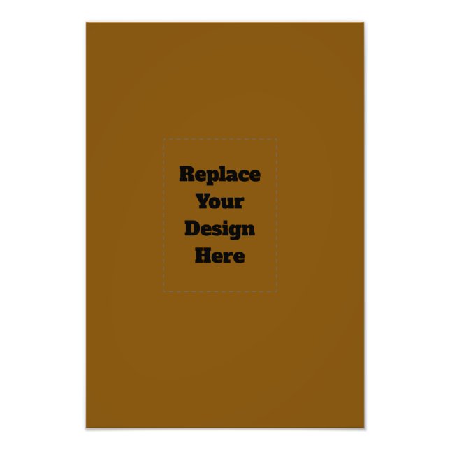 Create Your Own Brown Photo Print (Front)