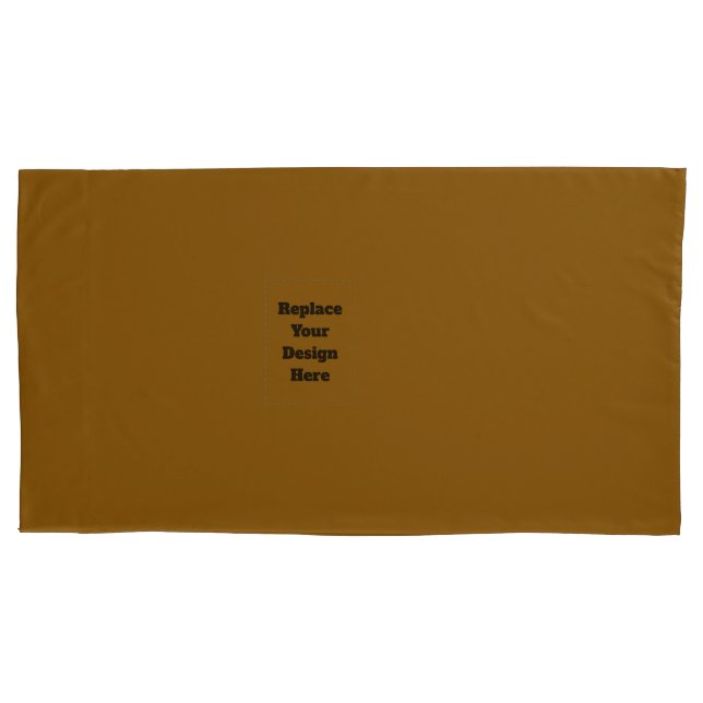 Create Your Own Brown Pillowcase (Front)