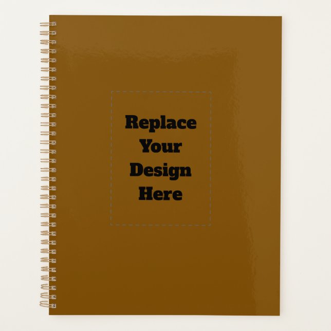 Create Your Own Brown Planner (Front)