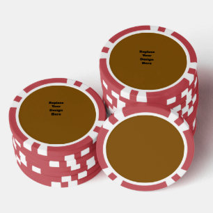 Create Your Own Brown Poker Chips