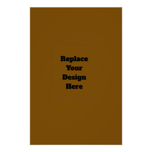 Create Your Own Brown Poster