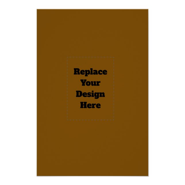 Create Your Own Brown Poster (Front)