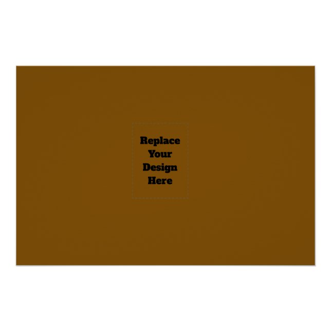 Create Your Own Brown Poster (Front)