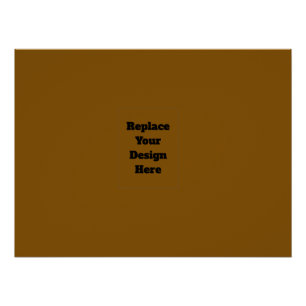 Create Your Own Brown Poster