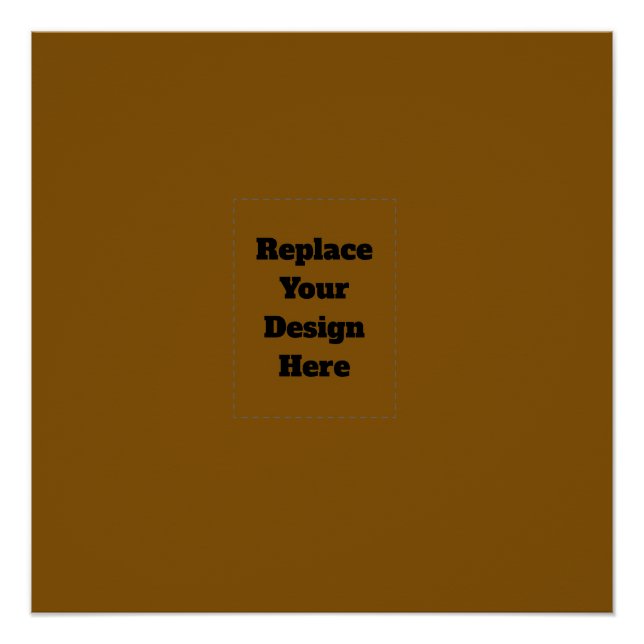 Create Your Own Brown Poster (Front)