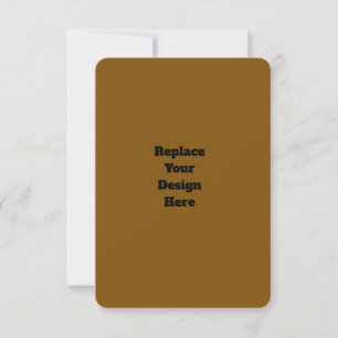 Create Your Own Brown RSVP Card