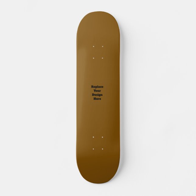 Create Your Own Brown Skateboard (Front)