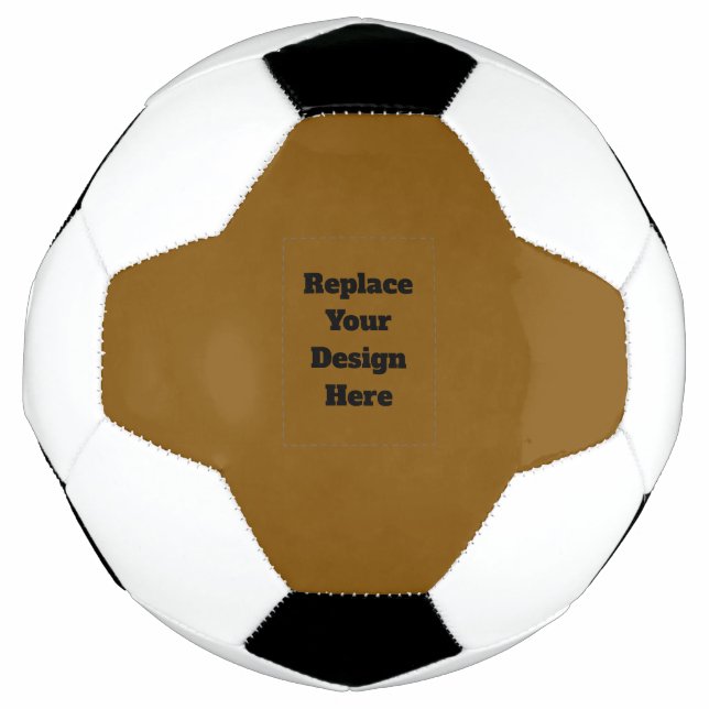 Create Your Own Brown Soccer Ball (Front)