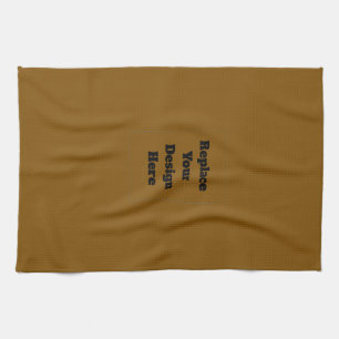 Create Your Own Brown Tea Towel