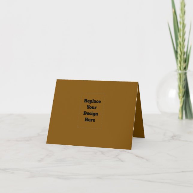 Create Your Own Brown Thank You Card (Front)