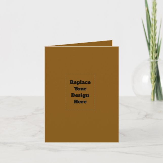 Create Your Own Brown Thank You Card (Front)