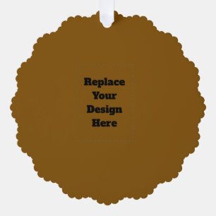 Create Your Own Brown Tree Decoration Card